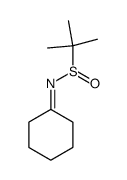 N-cyclohexylidene-2-methylpropane-2-sulfinamide结构式