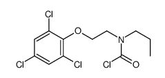 propyl[2-(2,4,6-trichlorophenoxy)ethyl]carbamoyl chloride结构式