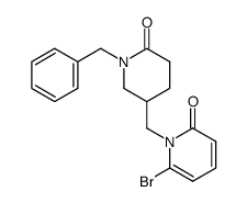 1-[(1-benzyl-6-oxopiperidin-3-yl)methyl]-6-bromopyridin-2(1H)-one Structure