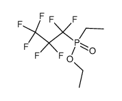 ethyl ethyl(heptafluoropropyl)phosphinate结构式