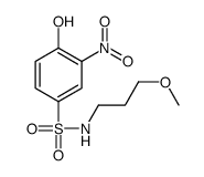 4-hydroxy-N-(3-methoxypropyl)-3-nitrobenzenesulphonamide structure