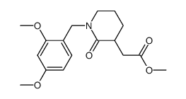 [1-(2,4-dimethoxy-benzyl)-2-oxo-piperidin-3-yl]-acetic acid methyl ester Structure