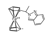 2-(α-ferrocenylethyl)indazole结构式