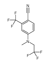 4-[methyl(2,2,2-trifluoroethyl)amino]-2-(trifluoromethyl)benzonitrile Structure