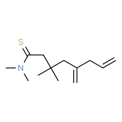 7-Octenethioamide,N,N,3,3-tetramethyl-5-methylene-结构式