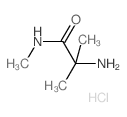 2-Amino-N,2-dimethylpropanamide hydrochloride结构式