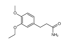 3-(3-ethoxy-4-methoxy-phenyl)-propionic acid amide Structure