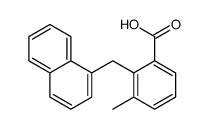 3-methyl-2-(naphthalen-1-ylmethyl)benzoic acid Structure