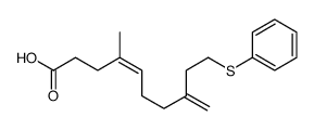 4-methyl-8-methylidene-10-phenylsulfanyldec-4-enoic acid Structure