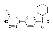 2-(N-nitroso-4-piperidin-1-ylsulfonylanilino)acetic acid Structure