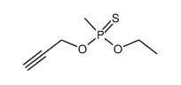 Methyl-phosphonothioic acid O-ethyl ester O-prop-2-ynyl ester结构式