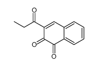 3-propanoylnaphthalene-1,2-dione Structure