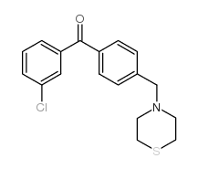 3-CHLORO-4'-THIOMORPHOLINOMETHYL BENZOPHENONE Structure