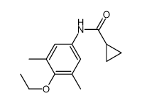 N-(4-ethoxy-3,5-dimethylphenyl)cyclopropanecarboxamide结构式