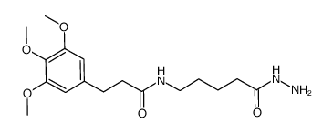 N-(5-hydrazino-5-oxopentyl)-3-(3,4,5-trimethoxyphenyl)propanamide Structure