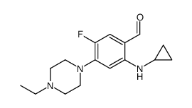 2-(cyclopropylamino)-4-(4-ethylpiperazin-1-yl)-5-fluorobenzaldehyde Structure