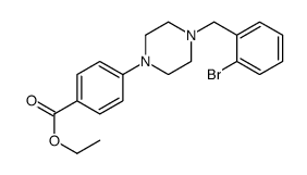 ETHYL 4-(4-(2-BROMOBENZYL)PIPERAZIN-1-YL)BENZOATE Structure