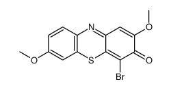 4-bromo-2,7-dimethoxyphenothiazin-3-one structure