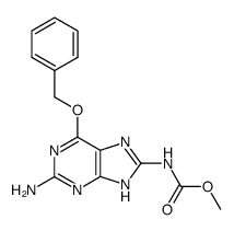 8-carbamic acid <2-amino-6-benzyloxypurine> methyl ester Structure