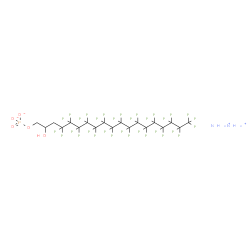 Diammonium 4,4,5,5,6,6,7,7,8,8,9,9,10,10,11,11,12,12,13,13,14,14,15,15,16,16,17,17,18,18,19,19,19-tritriacontafluoro-2-hydroxynonadecyl phosphate结构式