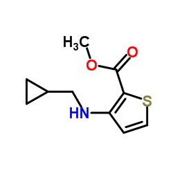 Methyl 3-[(cyclopropylmethyl)amino]-2-thiophenecarboxylate Structure