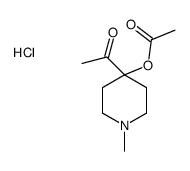 (4-acetyl-1-methylpiperidin-4-yl) acetate,hydrochloride结构式