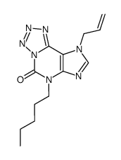 9-allyl-6-pentyl-6,9-dihydro-5H-tetrazolo[5,1-i]purin-5-one Structure