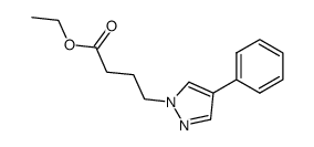 ethyl 4-(4-phenyl-1H-pyrazol-1-yl)butanoate Structure