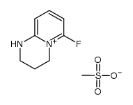 6-fluoro-1,2,3,4-tetrahydropyrido[1,2-a]pyrimidin-5-ylium mesylate结构式