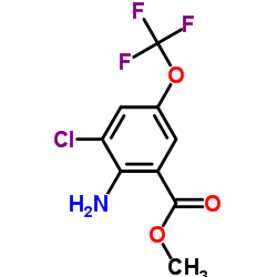 Methyl 2-Amino-3-chloro-5-(trifluoromethoxy)benzoate Structure