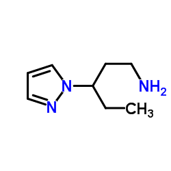 3-PYRAZOL-1-YL-PENTYLAMINE结构式