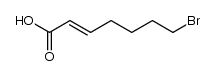 (E)-7-bromo-2-heptenoic acid Structure