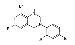 6,8-dibromo-3-(2,4-dibromophenyl)-1,2,3,4-tetrahydroquinazoline Structure