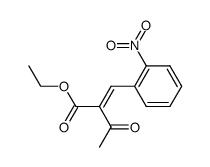 ethyl-2-(2-nitrobenzyliden)acetoacetate Structure