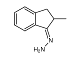 2-methyl-indan-1-one-hydrazone结构式