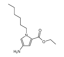 4-amino-1-hexyl-pyrrole-2-carboxylic acid ethyl ester Structure