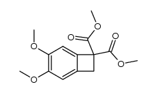 Bicyclo[4.2.0]​octa-​1,​3,​5-​triene-​7,​7-​dicarboxylic acid, 3,​4-​dimethoxy-​, 7,​7-​dimethyl ester structure