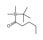 1-[tert-butyl(dimethyl)silyl]pentan-1-one结构式