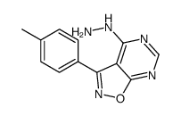 [3-(4-methylphenyl)-[1,2]oxazolo[5,4-d]pyrimidin-4-yl]hydrazine结构式