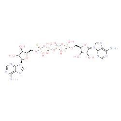 P(1),P(4)-bis(5'-adenosyl)-1,4-dithiotetraphosphate结构式