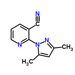 2-(3,5-Dimethyl-1H-pyrazol-1-yl)nicotinonitrile Structure