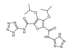 3,4-diisopropoxy-N,N'-di-1H-tetrazol-5-yl-2,5-furandicarboxamide结构式