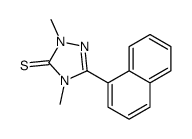 2,4-dimethyl-5-naphthalen-1-yl-1,2,4-triazole-3-thione Structure