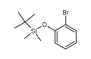 1-BROMO-2-[[(1,1-DIMETHYLETHYL)DIMETHYLSILYL]OXY]-BENZENE结构式