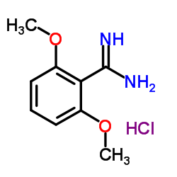 2,6-Dimethoxybenzenecarboximidamide,hydrochloride structure