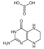 2-amino-5,6,7,8-tetrahydro-3H-pteridin-4-one, sulfite结构式