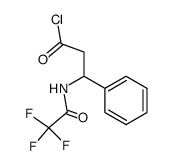 (+/-)-3-(2,2,2-trifluoroacetamido)-3-phenylpropanoyl chloride Structure