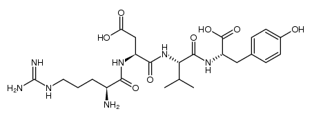 (6S,9S,12S,15S)-1,6-diamino-9-(carboxymethyl)-15-(4-hydroxybenzyl)-1-imino-12-isopropyl-7,10,13-trioxo-2,8,11,14-tetraazahexadecan-16-oic acid Structure