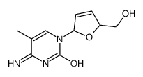 4-amino-1-[5-(hydroxymethyl)-2,5-dihydrofuran-2-yl]-5-methylpyrimidin-2-one Structure