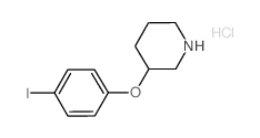 3-(4-Iodophenoxy)piperidine hydrochloride Structure